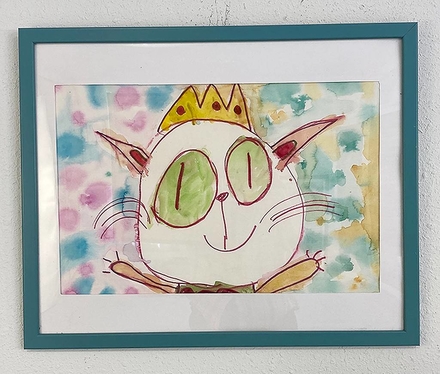 main photo of Cat Kids Art Framed