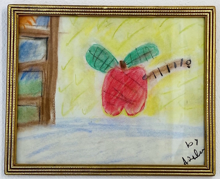 main photo of Apple Kids Art Framed
