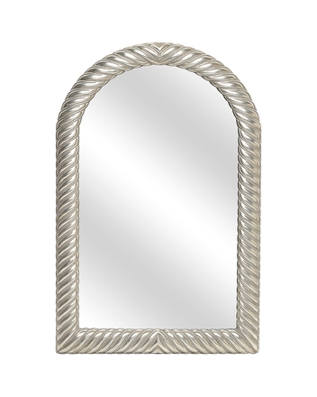 main photo of Vintage Sliver Leaf Arched Framed Mirror