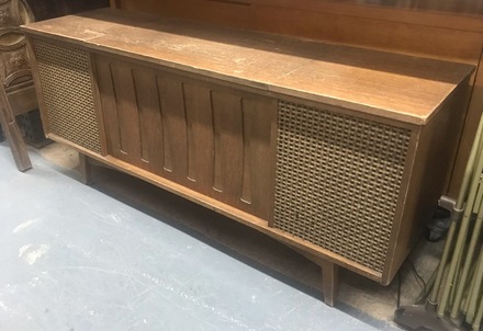 Vintage shop record credenza