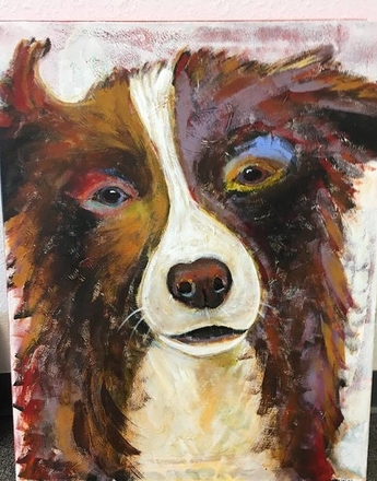 main photo of Dog Portrait Painting