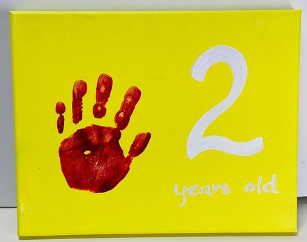 main photo of Handprint Canvas  Age 2