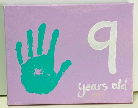 main photo of Handprint Canvas  Age 9