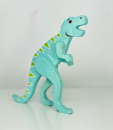 main photo of Wooden Dinosaur Figurine