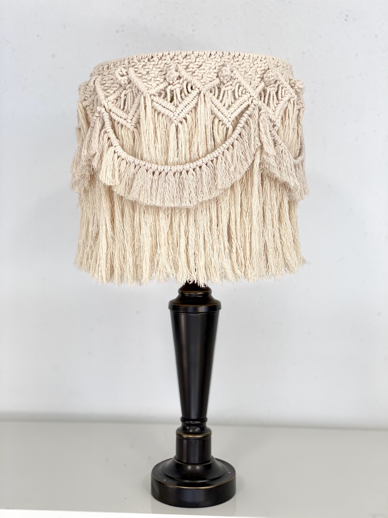 Macrame best sale table lamp