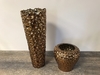 Gold Ceramic Honeycomb Vase B