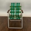 Green Woven Lawn Chair