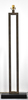 Floor Lamp Base; Open Rectangle dark bronze finish