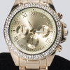Diamond Bezel Chronograph Men's Watch