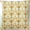 Pillow, Cotton, Beige with Taupe