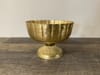 8” Gold Hammered Footed Bowls