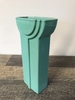 Vintage Deco Ceramic Aqua Vase