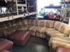 Tan Pattern Sectional Sofa