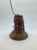 Dietz Oil Lamp No 40 Orange Traffic Gard, Red Glass