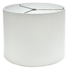 Lamp Shade; linen, white, tall drum