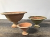 Aged Terracotta Footed Bowl C
