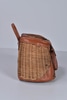 Wicker & Leather Creel Basket