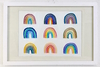 Rainbow Watercolor Framed