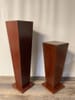 Tall Mahogany Wood Pedestal