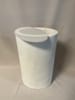 Medium White Oval Pedestal