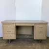 Tan Double Tanker Desk