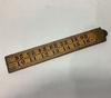 Ruler - Vintage Wooden Folding Ruler With Brass Hinges