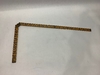 Ruler - Vintage Wooden Folding Ruler With Brass Hinges