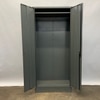 Grey Storage Cabinet, Tall Metal