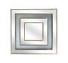 Stylized Square Gold Mirror