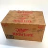 Miller High Life Beer  Cardboard Box Case