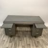 Grey Double Tanker Desk