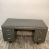 Grey Double Tanker Desk