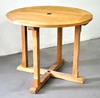 Table Outdoor Bistro table; round with umbrella slot