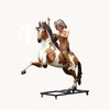 Indian Chief Warrior On Horse Life Size Prop Resin Decor Statue