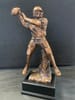 BRONZE QUARTERBACK IN THROWING POSTION: