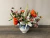 SILK Lily Arrangement in Blue and White Bowl