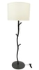 Floor Lamp Base; iron, tree branch light, rough textured,
