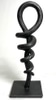 Black Iron Abstract Sculpture