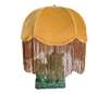 Lamp Base; Vintage, Chinese dog, green jade finish,