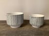 Large Black and White Ceramic Bowls