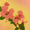 Pink Floral Painting