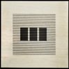 Cleared print on wood:  Three Rectangles