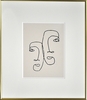 Contour drawing, Two Faces