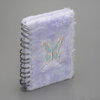 Fuzzy Diary with Butterfly Decal