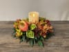 Autumn Centerpiece With Candle