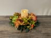 Autumn Centerpiece With Candle