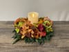 Autumn Centerpiece With Candle