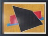 Cleared Painting on Paper; Acrylic, Geometric Shapes Org/Blk#2