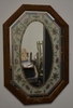 Mirror with Painted Embellishments