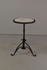 Wrought Iron Pedestal Occasional Table w/ 3 Legs